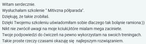 Mityczna półparada - opinia o szkoleniu online